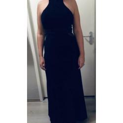 Prachtige midnight blue galajurk