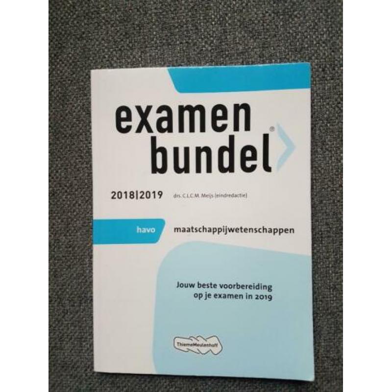 Examenbundel havo maatschappijwetenschappen 2018/2019