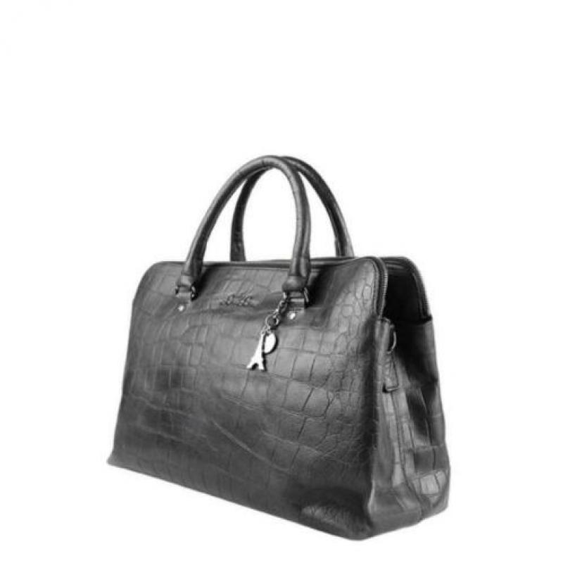 LouLou Essentiels Vintage Croco bag Black