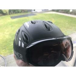 Alpina helm zwart wit grijs maat 57-61