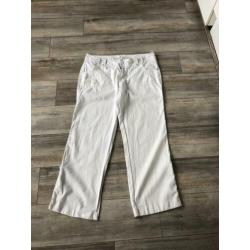 Casualwear mis etam witte linnen en katoenen broek 44