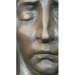 Bronzen Wall Plaque Mary Sculpture by Francis Corbeels