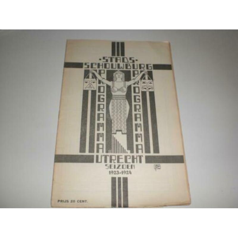 Prachtig programmaboekje Stadsschouwburg Utrecht 1923-24