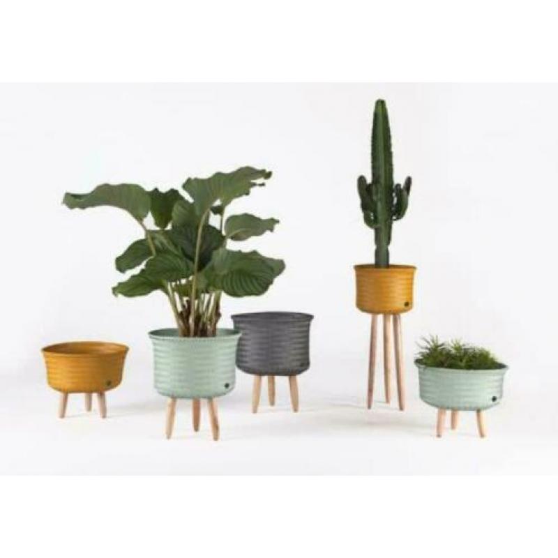Handed by, Up High plantenstandaard, okergeel, nieuw