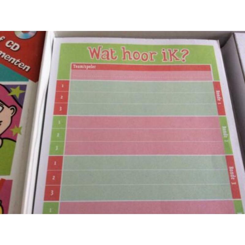 Wat hoor ik? gezelschapsspel, herken geluiden met cd zgan