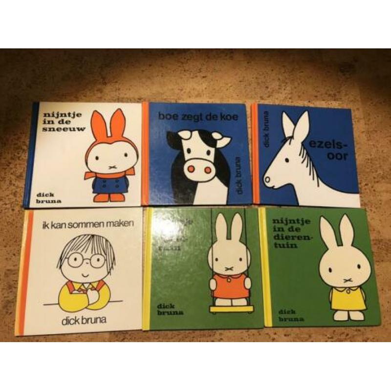 34 boekjes Dick Bruna, Nijntje, Betje Big, Boris, Barbara,