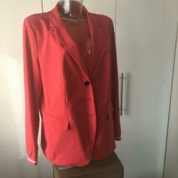 Hardroze/fuchsia jasje, travelstof, merk Taifun, mt 44/46