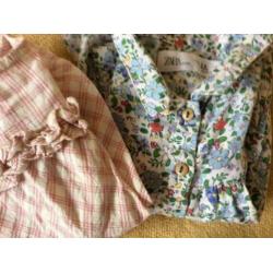 Zara babygirl blouse broekje legging pakketje jumpsuit bloem