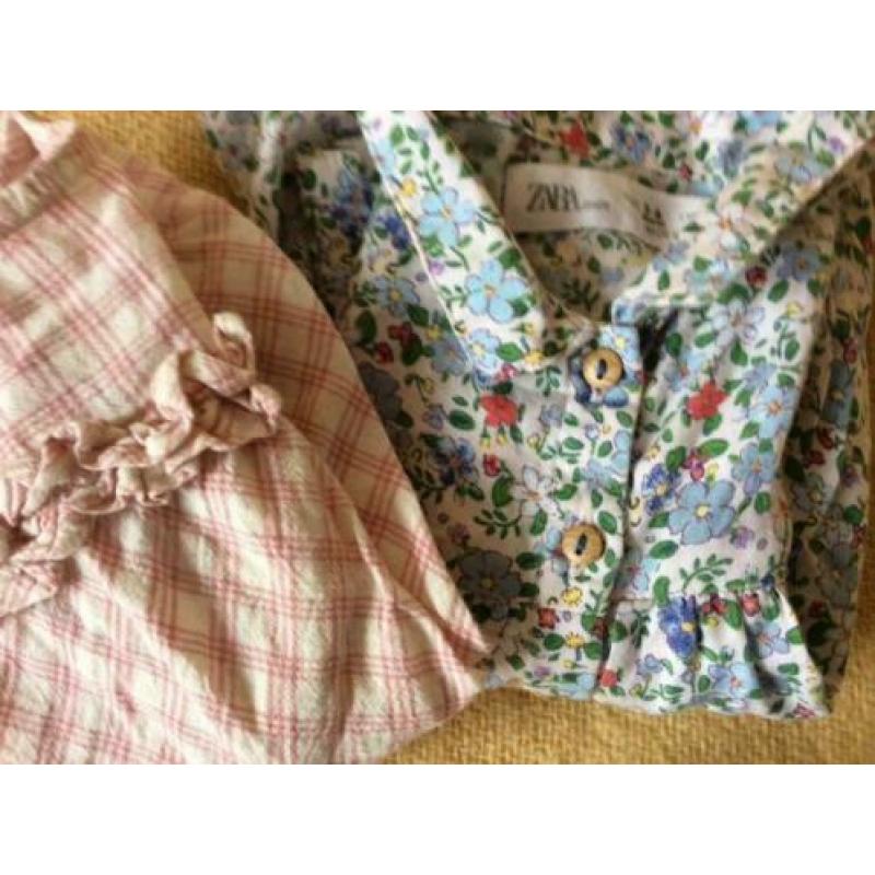 Zara babygirl blouse broekje legging pakketje jumpsuit bloem