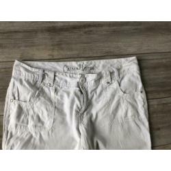 Casualwear mis etam witte linnen en katoenen broek 44