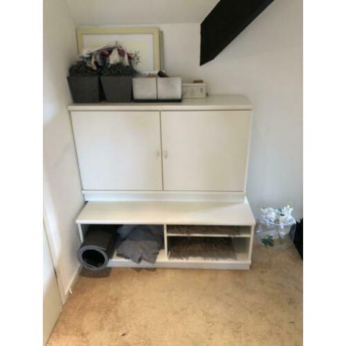 Wandkast wit 117 x 61 cm