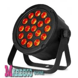 LED SlimPar 45, 18x 3W 3-in-1 RGB LED'S, LED Par DMX