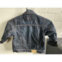 Originele burberry spijkerjas jas maat 2 jaar denim 92