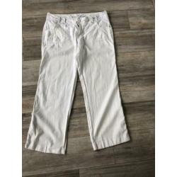 Casualwear mis etam witte linnen en katoenen broek 44