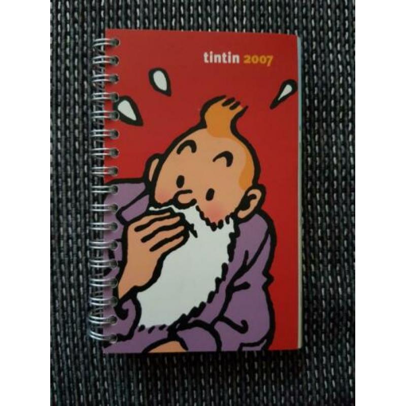 Kuifje Tintin agenda 2007 onbeschreven
