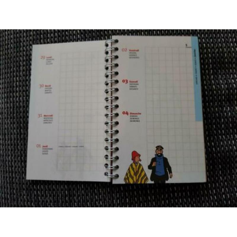 Kuifje Tintin agenda 2007 onbeschreven