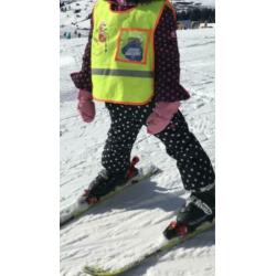 Meisjes winter jas Frendz blauw roze stippen mt 122 (116)