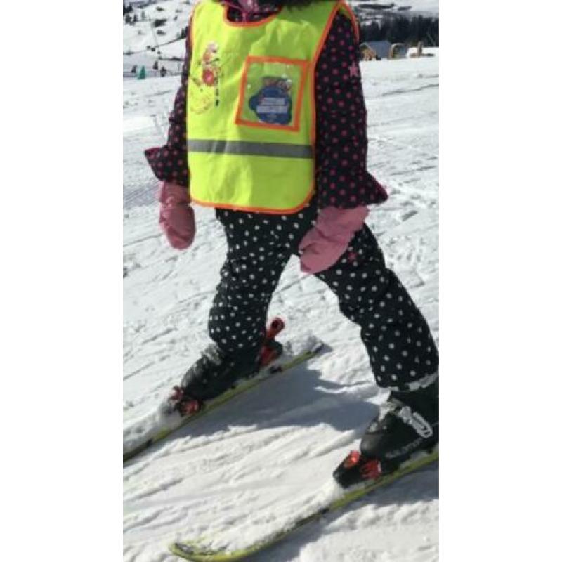 Meisjes winter jas Frendz blauw roze stippen mt 122 (116)