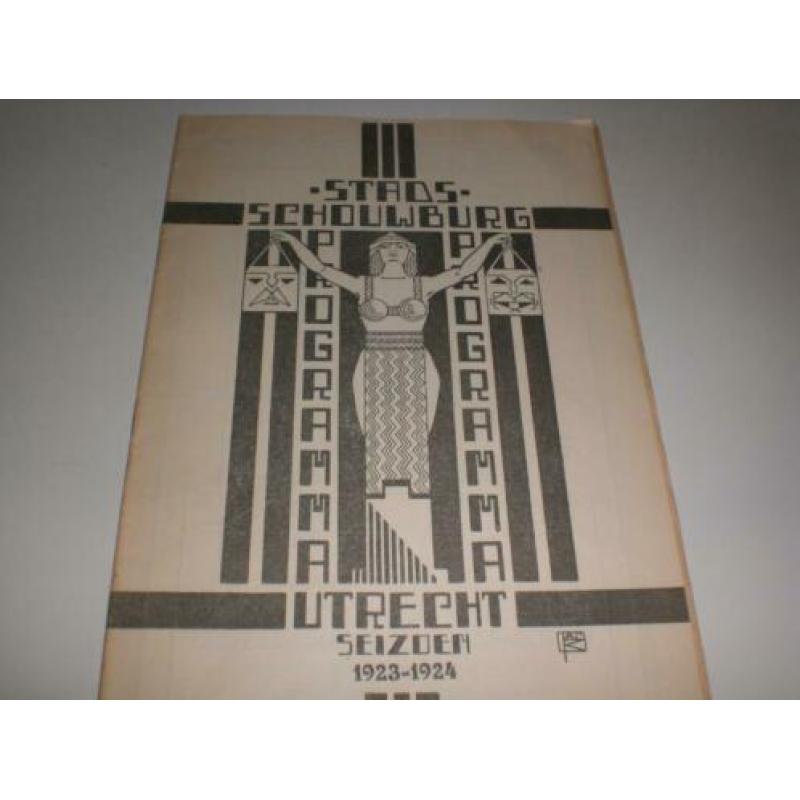 Prachtig programmaboekje Stadsschouwburg Utrecht 1923-24