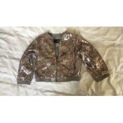 Paillette glitter jasje kort