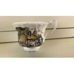 Country scene Royal Albert grote kop uit jaren 70