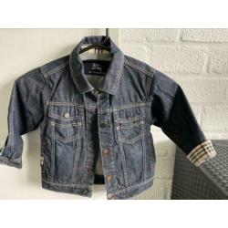 Originele burberry spijkerjas jas maat 2 jaar denim 92