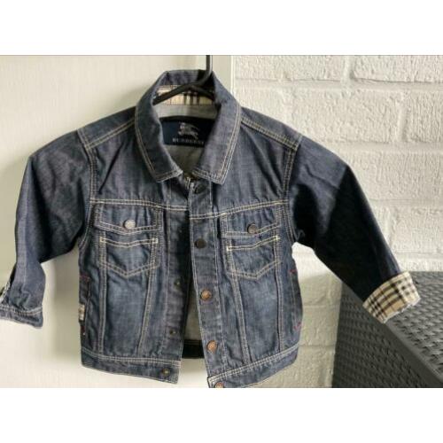 Originele burberry spijkerjas jas maat 2 jaar denim 92