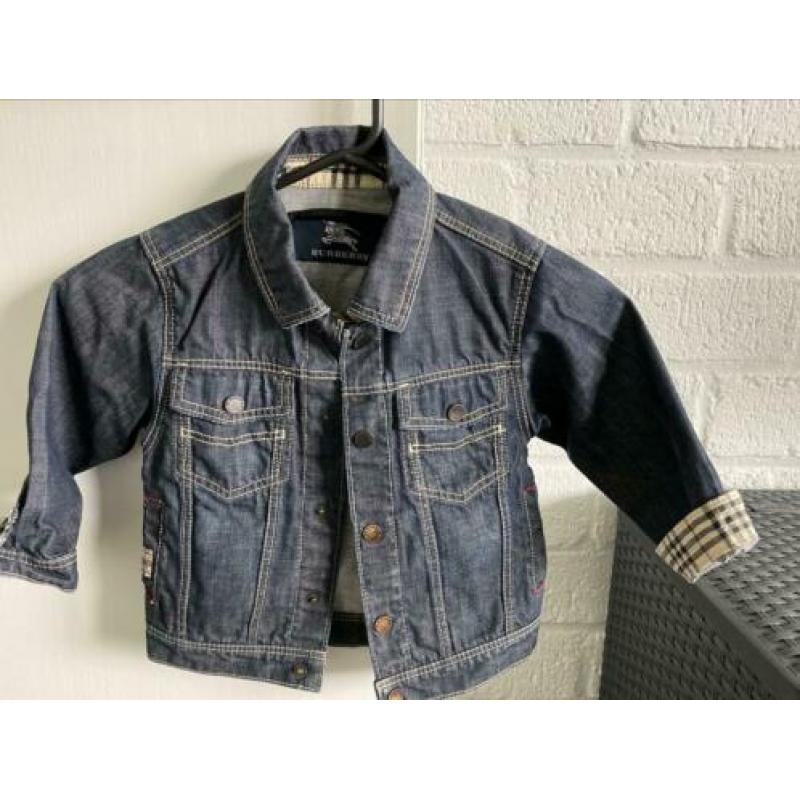 Originele burberry spijkerjas jas maat 2 jaar denim 92