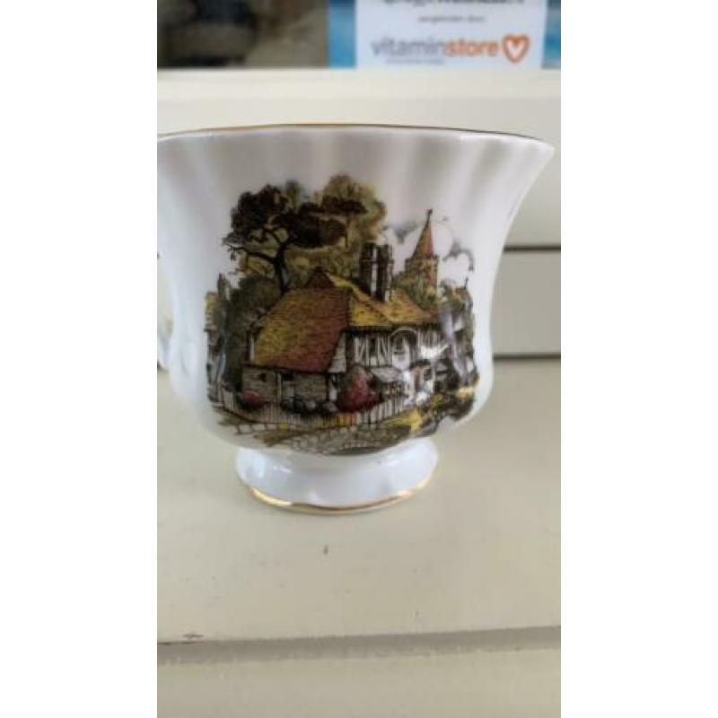 Country scene Royal Albert grote kop uit jaren 70