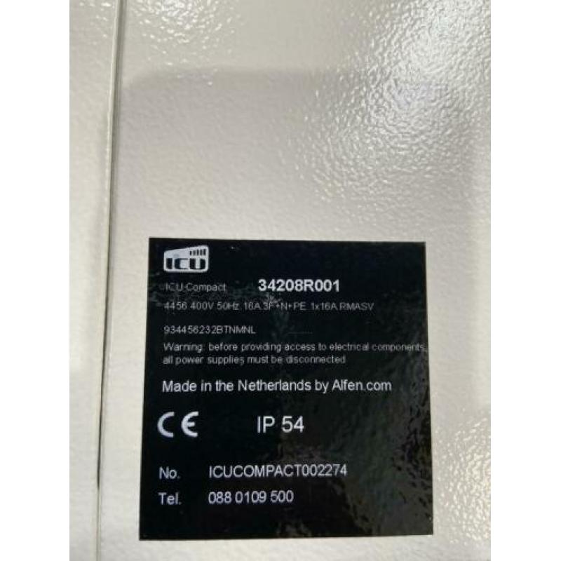 ICU compact met vast snoer 3,7 kw type 2 plug & Charge