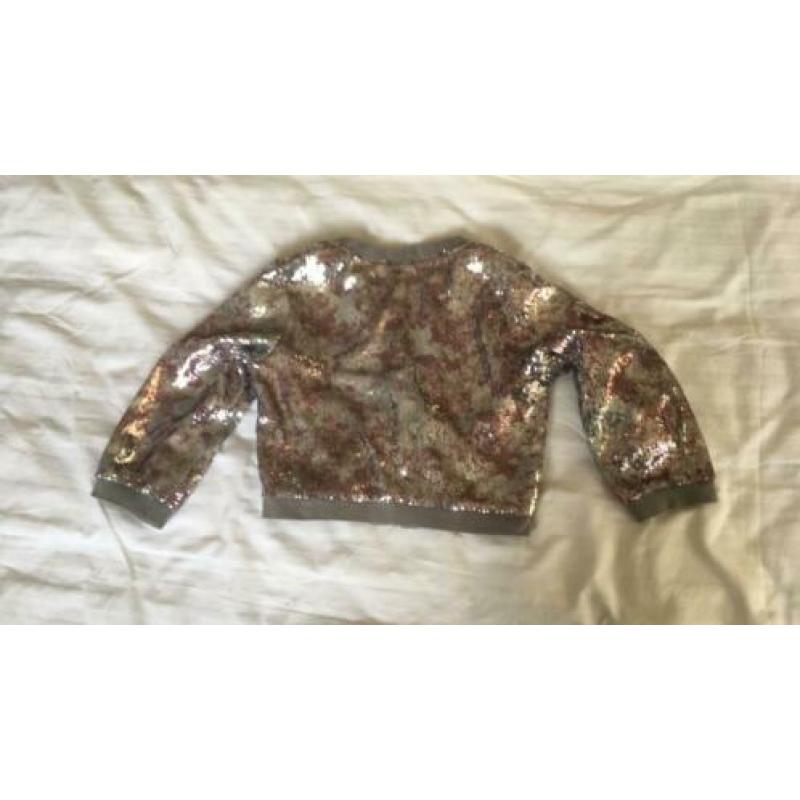 Paillette glitter jasje kort