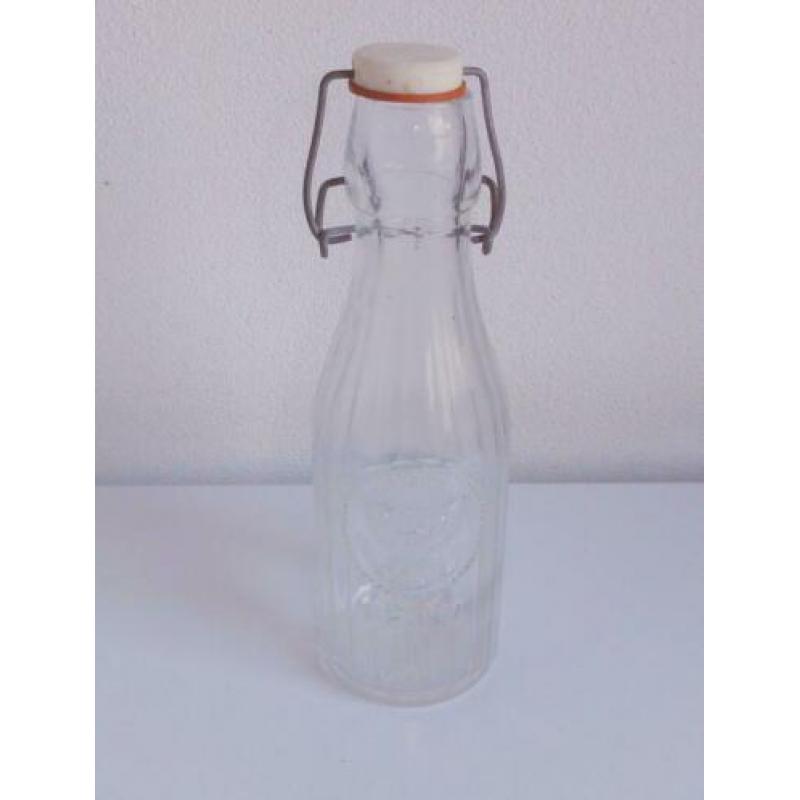 Flesje, glazen fles met adelaar 1967 Crownford made in Italy