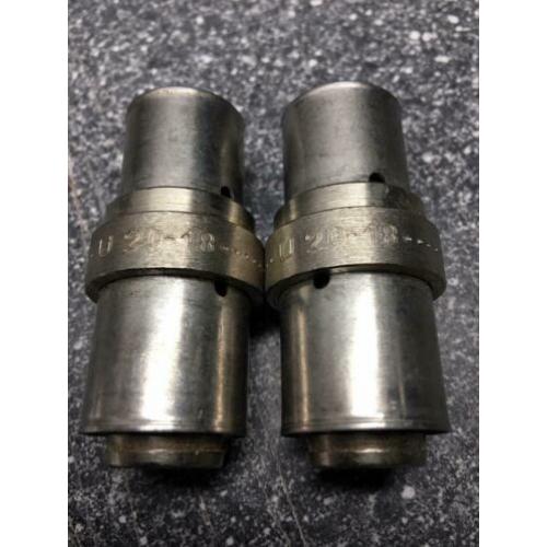 2 x Henco pers sok 20x18mm Nieuw (