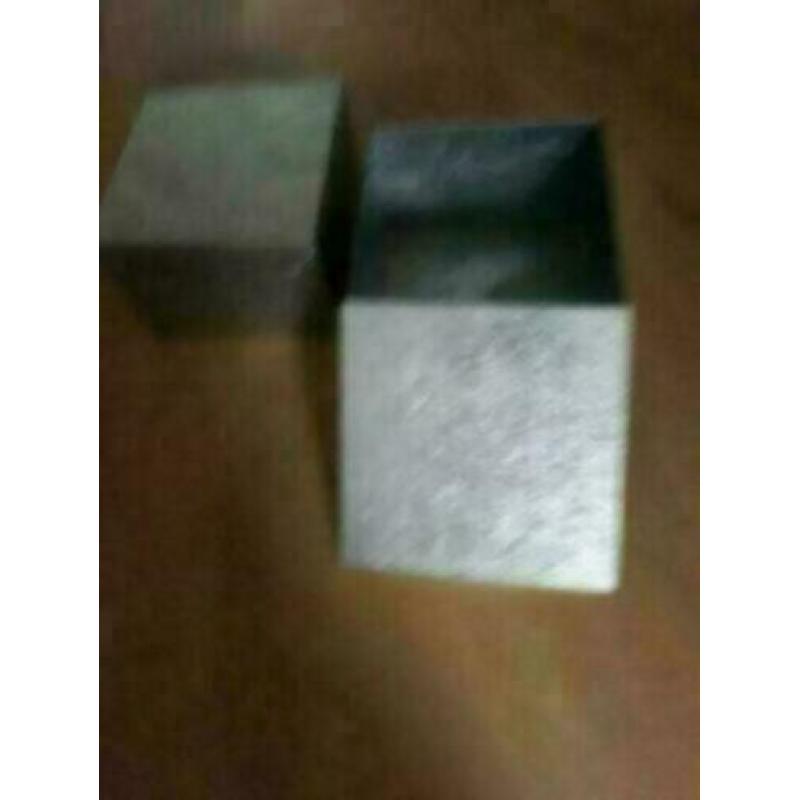 Licht Metalen opberg kistjes 24 x 24 x14 zgan 2 stuks