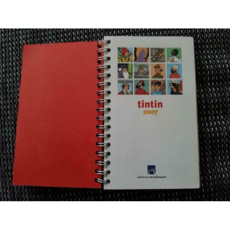 Kuifje Tintin agenda 2007 onbeschreven