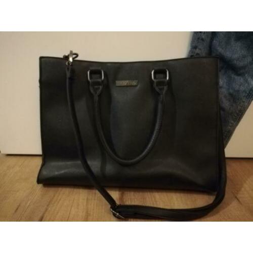 Invito hand/schouder tas zwart