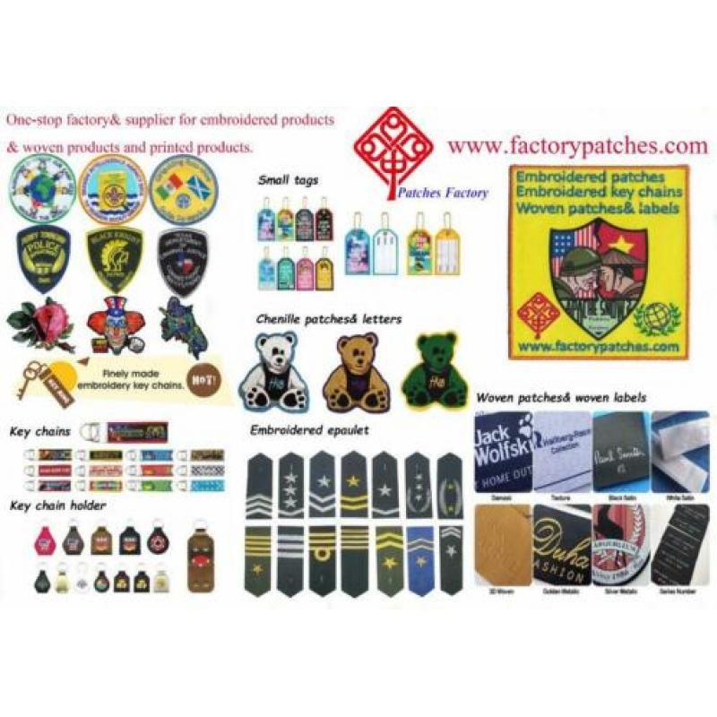 geborduurde badges