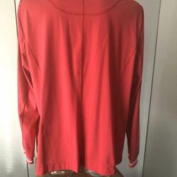 Hardroze/fuchsia jasje, travelstof, merk Taifun, mt 44/46