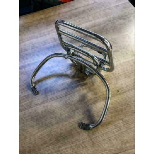 Piaggio Vespa S LX achterdrager klapdrager rekje chrome