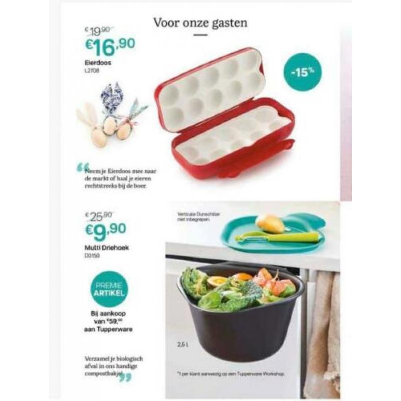 Tupperware folder maart