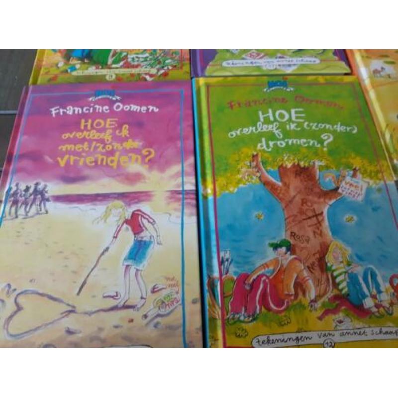 5x boeken hoe overleef ik.. nr 9 tm 13. Francine oomen izgs