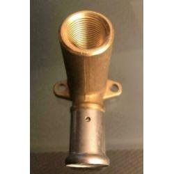 Henco pers muurplaat Hoogte : 78 mm| 16 x 1/2" | messing