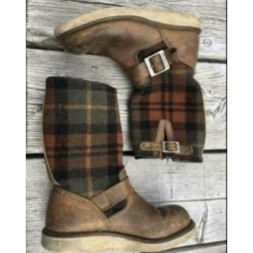 RED WING laarzen cognac /geruit mt 38 vintage