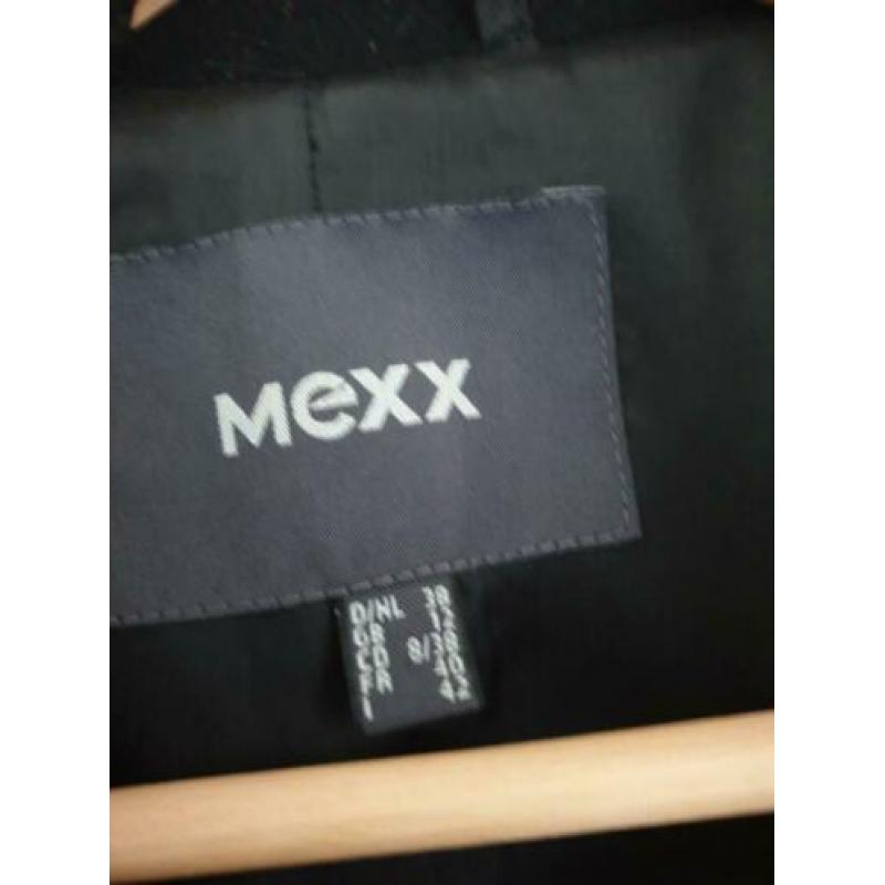 Mexx winterjas/ mantel zwart maat 38