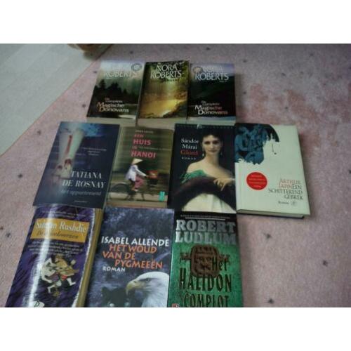 Pakket boeken roman thriller
