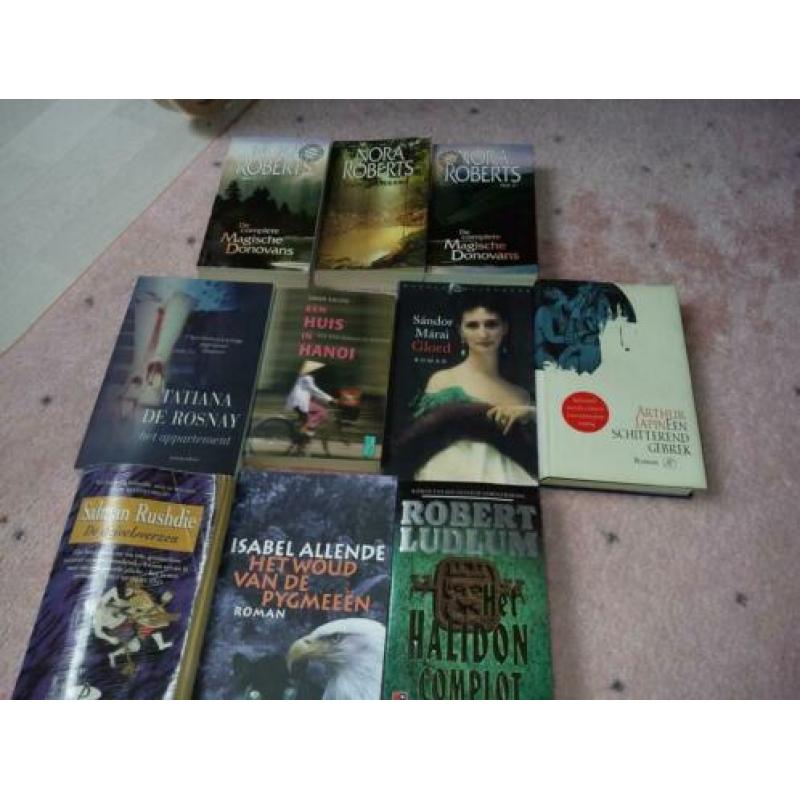 Pakket boeken roman thriller