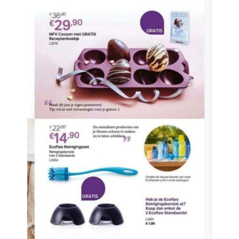 Tupperware folder maart