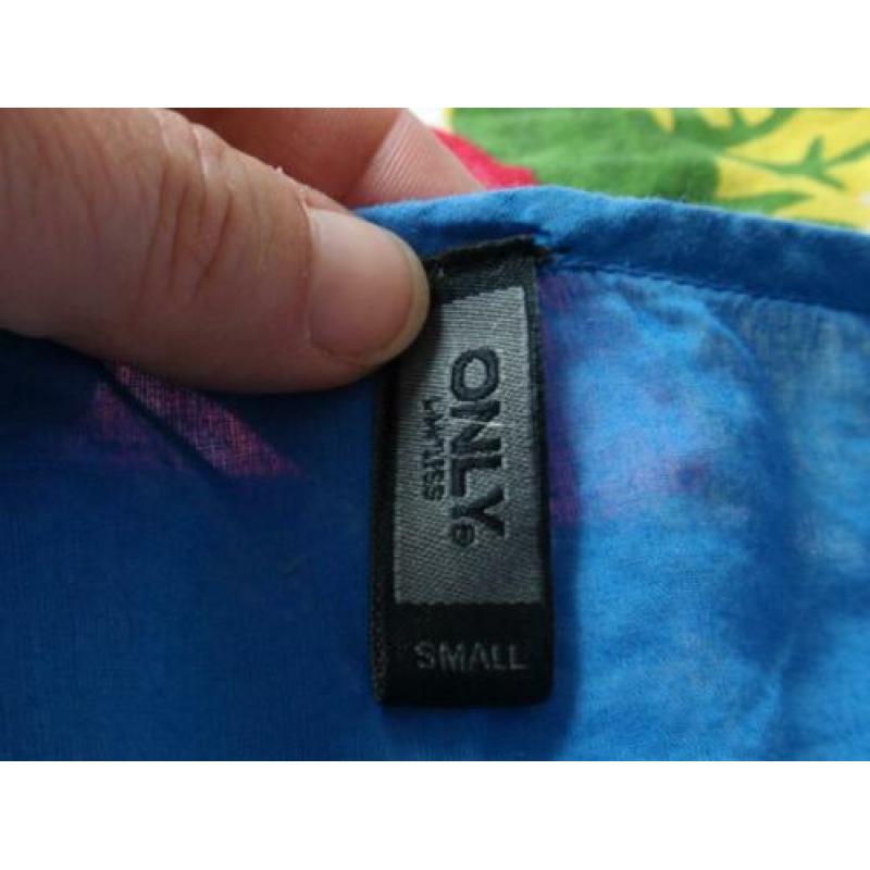 Only: Blauw Shirt maat S