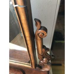 Brocante kaptafel met klep