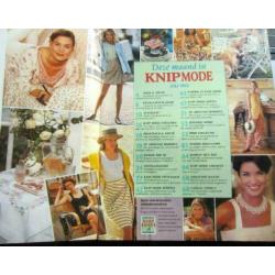 KNIPMODE : Knip 1992 - 3 stuks (juni, juli, augustus)